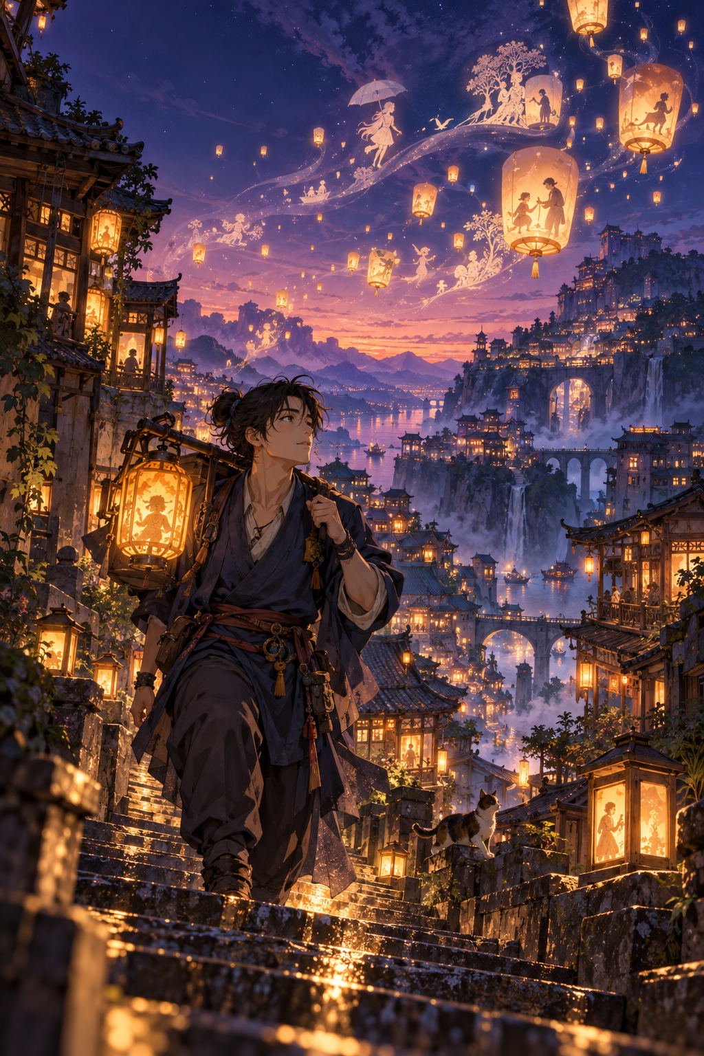 The Lanterns of Nightfall cover concept